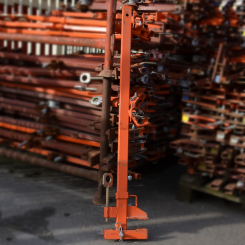 Railing post for lateral protection with couplers 