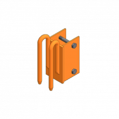 Connecting piece for drop-in loop. climbing platform KBK 