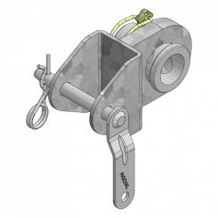 Fixation d'étai surfilié 