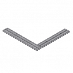 Renfort d'angle LOGO 60x63cm pour assemblage par bride 