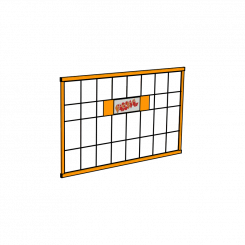 Lateral protection fence 130x80cm protection Secuset 