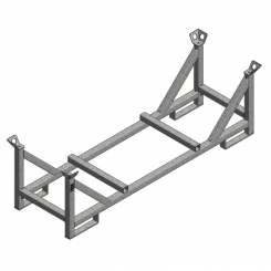Stacking pallet 240x80cm hot-dip galvanized 
