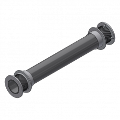 PVC-Rohre / Stopfen für DW20 PVC-Rohr D.26x25cm mit Kappen