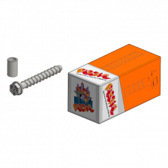 Vis à béton 16x130 - 10 douille de contrôle inclus 