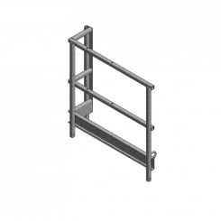 Garde-corps 120x30,5cm plateforme interméd. Grip 