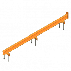Running rail 174cm cpl. for climbing bracket 2.00m 
