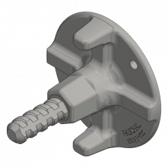 Anchor plate Anchor plate d=100-100 tie bar with thread grooves