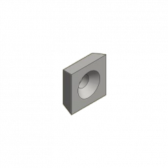 Replacement carbide turn plates 16.5x16.5mm w. screws 