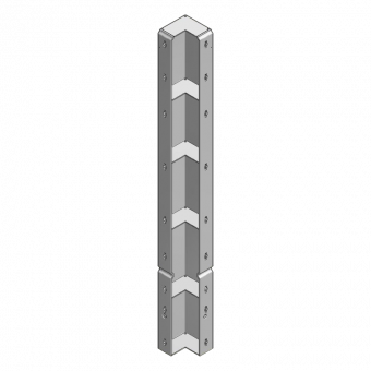 Modular panel height 150cm Inside corner post 15x15x150cm