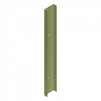 Raster-Schalung 150cm Scharnierecke 9,5x9,5x150cm mit Spannstellenöffnung