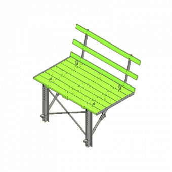 Climbing platform KBK 180x300 cm folding 