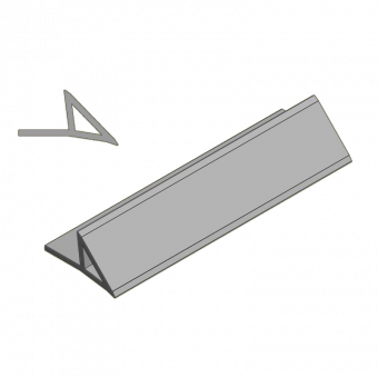 Zubehör Grip-Stützenschalung Grip Dreikantleiste 150cm mit Fahne 2mm