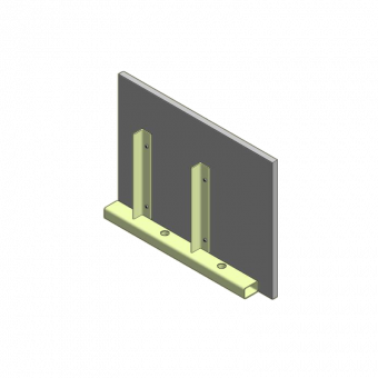 Grip extension angle 50cm with 21mm plywood  4 pcs. cpl. 