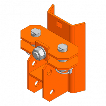 TTK accessories Turnbuckle coupler 2-holes cpl.