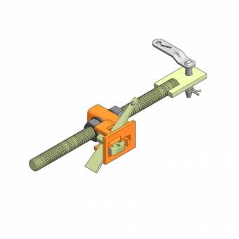 Adjustment unit for panel support LOGO cpl. 