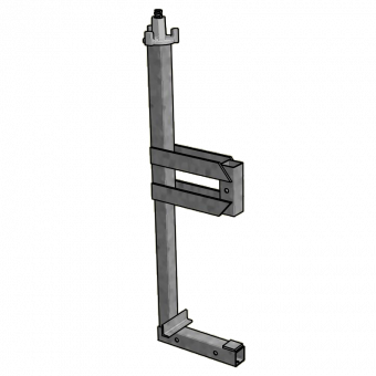 Clamping piece (up to 60cm) lateral protection 