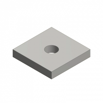 Zubehör Gegenplatte 12x12x2cm D.32