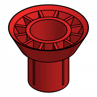 Faserbetonrohre für DW15 PVC-Aufsteckkonen D.22mm für Faserbetonrohr