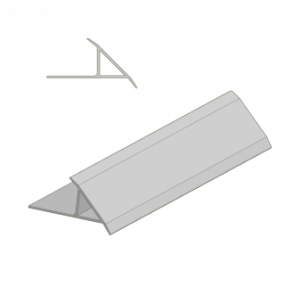 Dreikantleiste 1,2x250cm (schmale Ausführung) 