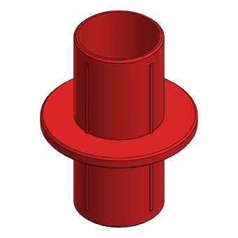 Kupplung D.22mm für PVC und Faserbetonrohr 