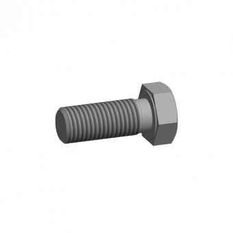 Hexagonal screw M24x60 DIN 933 8.8 