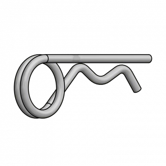 Zubehör Grip Stützenschalung Federstecker D.4 doppelt verzinkt  #720000 4D