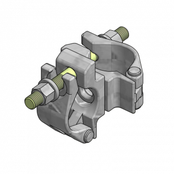 GASS accessories Rotary coupler d.48 SW19 hot-dip galvanized