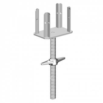 Kopf- und Fußspindeln Kreuzkopfspindel 45 massiv Spindelweg 26cm GW 8,5/17cm