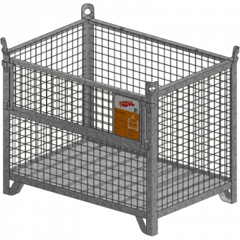 Transportation and lattice box Lattice box pallet PASCHAL 120x81x93cm