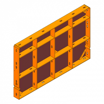 Raster-Schalung Elementhöhe 62,5cm und Zubehör 