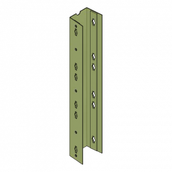 Modular panel height 62,5cm Mod. polygonal filler outside 9.02x62.5cm