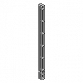 Modular panel height 125cm Filler post 6x125cm