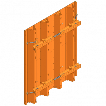 TTS Segment height 300cm Basic segment inside 230x300cm with steel facing 5mm