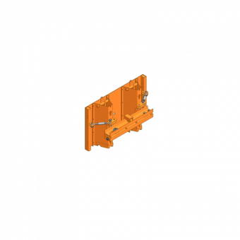 TTS Segment height 75cm Basic segment outs. 120x75cm with steel facing 5mm