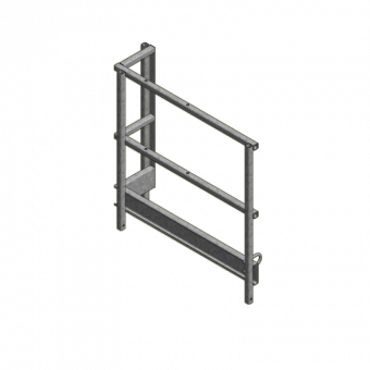 Guard rail 120x30.5cm Grip for intermediate platform 