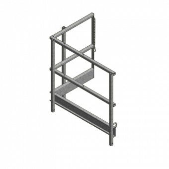 Garde-corps 120x79cm plateforme en-haut Grip 