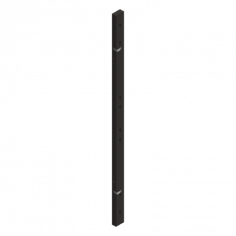 LOGO.3 panel height 270cm LOGO PVC filler 6x270cm with tie hole and spring