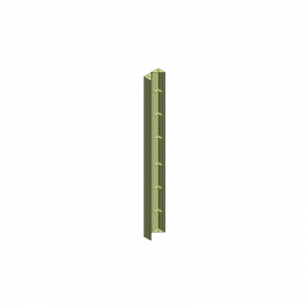 LOGO.3 panel height 240cm LOGO hinged corner outs. 240cm 12.5x12.5cm