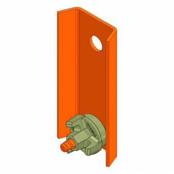 Tie rod guide for segment height 37.5cm 