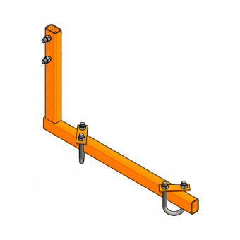 Poteau circulaire accessoires Fixation d'échelle cpl. pour coffrage poteau circul.