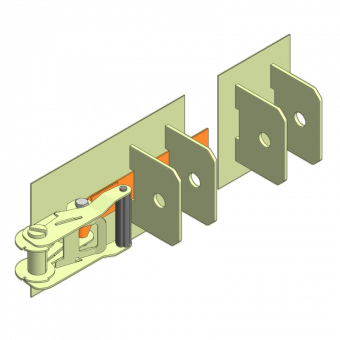 Circular column formwork accessories Fixation of adjust. prop f. paperboard column D.15-75cm