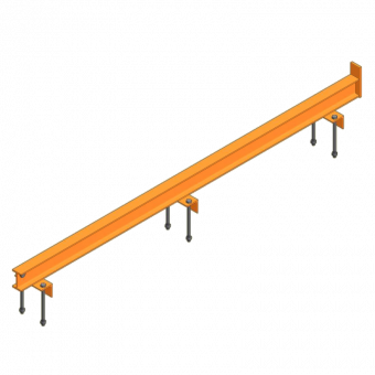 Running rail 174cm cpl. for climbing bracket 2.00m 