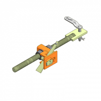 Climbing bracket 200 accessories Adjustment unit for panel support LOGO cpl.