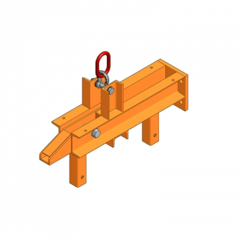 End piece for lifting platforms End piece 72.5cm (86.5cm) for klik-klak beam