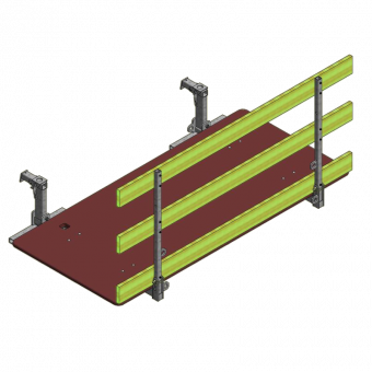 Concreting platform LOGO 120x238cm folding 