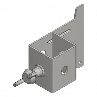 Accessoires console de rive de dalle Support pour pann. grillagé au poteau