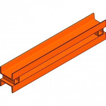 Gurtungen Doppel-U-Gurtung 120x900 für Stützbock 3,00-4,00m