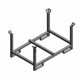 Stacking pallet 165x110cm hot-dip galvanized 