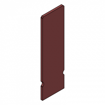 Modular/GE replacement parts Plywood panel Mod. 20x62.5cm 15x607x182