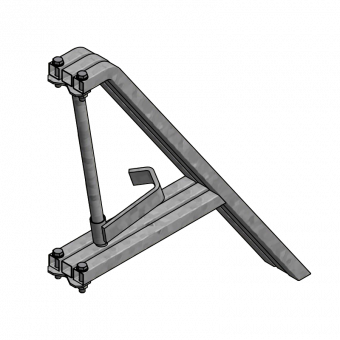 Dreibein f. Baustützen bis D55 Klemmbereich bis D.90mm 